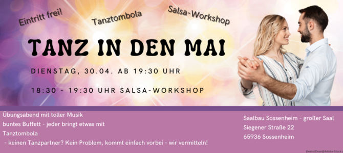 Tanz in den Mai am 30.04. im Volkshaus Sossenheim – Salsa Workshop mit Nabil