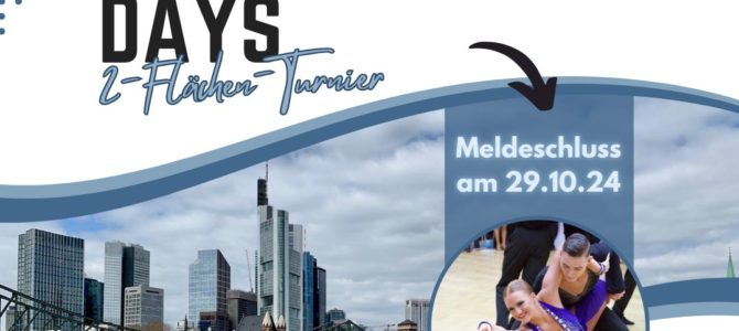 MDD – Meldeschluss am Dienstag, Open Practice am 01.11.24