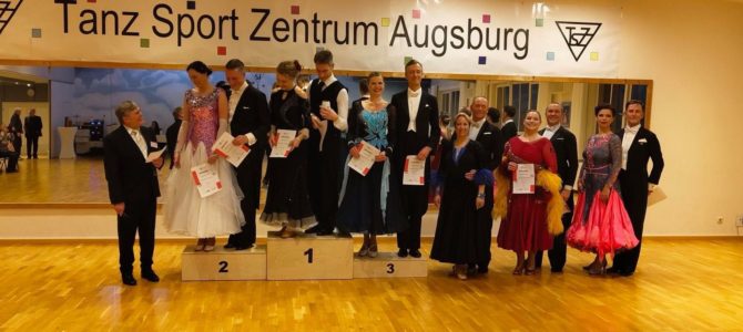 Gold und Bronzemedaille Standard und Latein in Augsburg