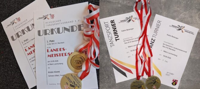 4 Landesmeistertitel und 1x Vize bei den Solos Standard 4 Landesmeistertitel und 1x Vize bei den Solos Standard